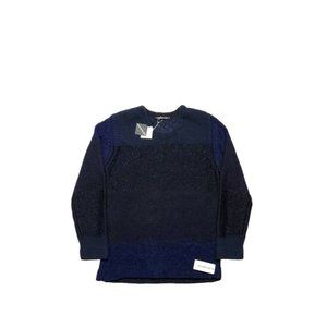 Issey Miyake Men (3/L) DSWT Shimmer Knit Sweater - Navy/Black Japan New